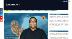 Desktop Screenshot of jayaramv.com
